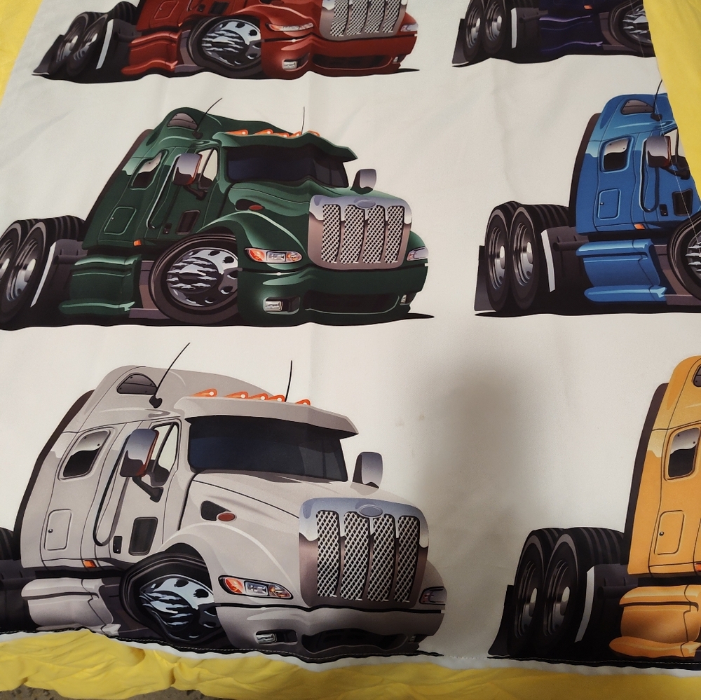 Semi Tractor Curtains 2 panels each measures 36 in. X 45 in